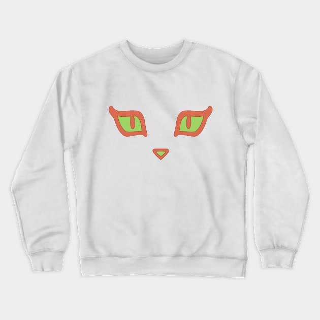 Cat Eyes Crewneck Sweatshirt by AislingKiera